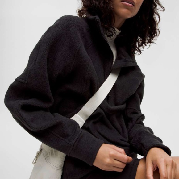 Lululemon Scuba Tumbled Fleece Funnel-Neck Half Zip | Black | M/L - Picture 8 of 8